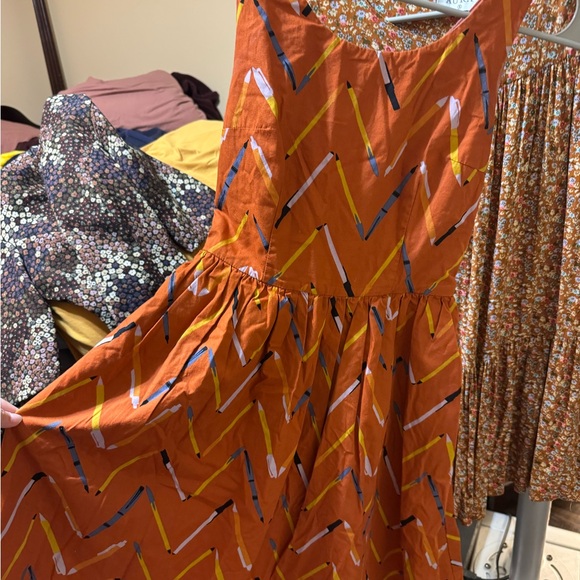 Modcloth Pen prin tA-line  dress - Picture 4 of 8